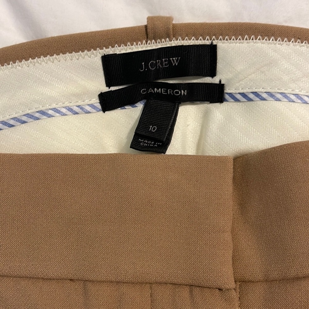 JCrew Cameron pant. Light camel